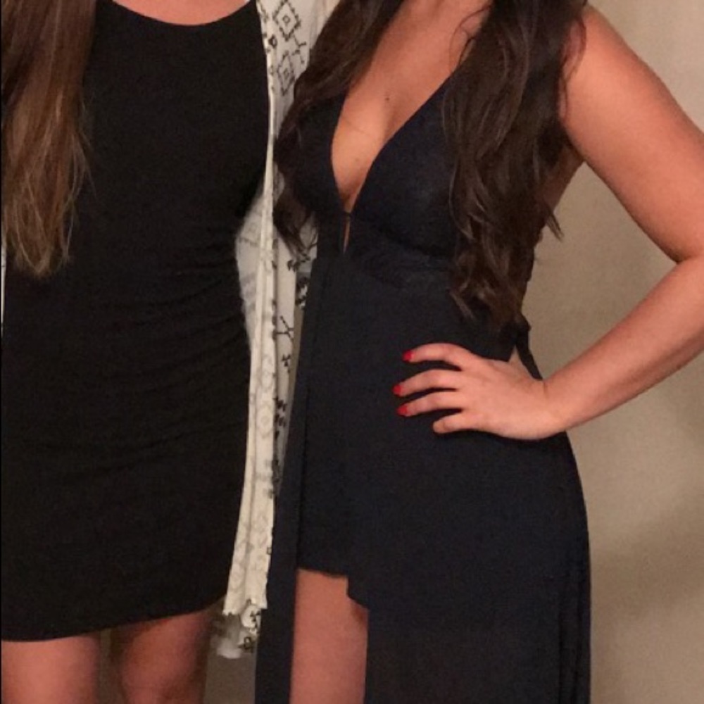 Hi-low romper